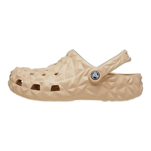 Crocs Women's Adult Classic Geometric Brown Tan Clog Size 7/9 NEW - Picture 3 of 6